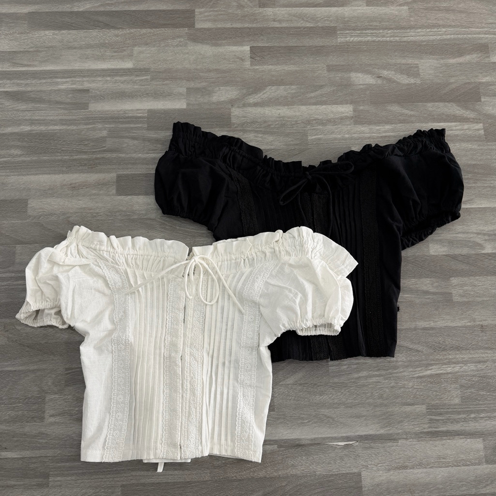 SERIA TOP - Áo Kiểu DEROSE Xô Trơn Thân Gài Thân Trước Thắt Dây Sau Mang Được Nhiều Kiểu Vai Áo Kiểu Nữ | BigBuy360 - bigbuy360.vn