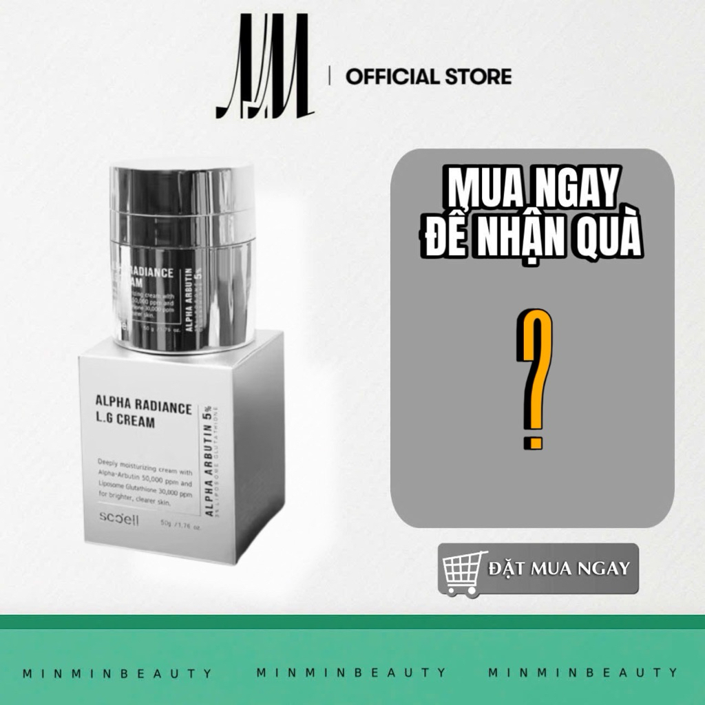 Kem dưỡng trắng da cao cấp Alpha Radiance L.G Cream Sccell Hàn Quốc 50ml