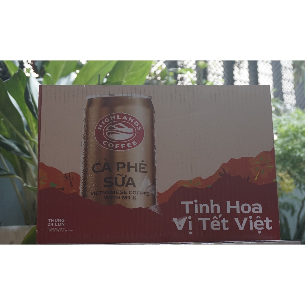 Cà phê sữa uống liền HIGHLANDS COFFEE thùng 24 lon