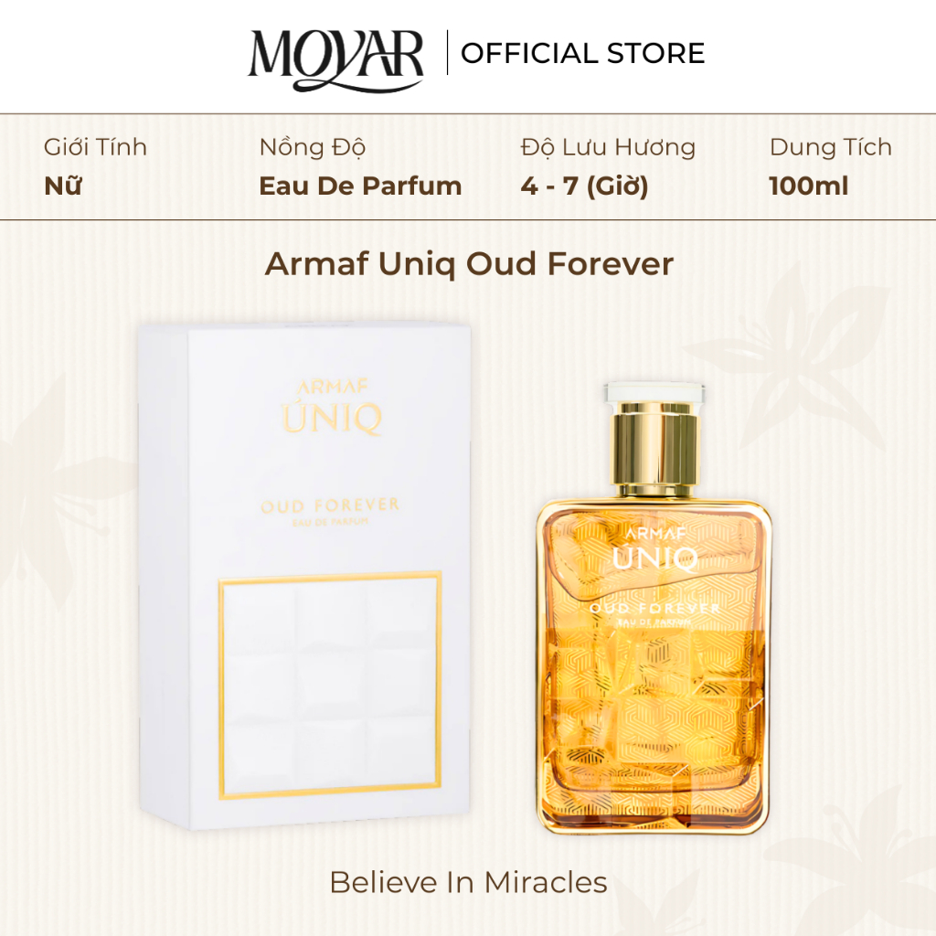 Nước Hoa Armaf Uniq Oud Forever | Nước Hoa Unisex | Moyar Perfume