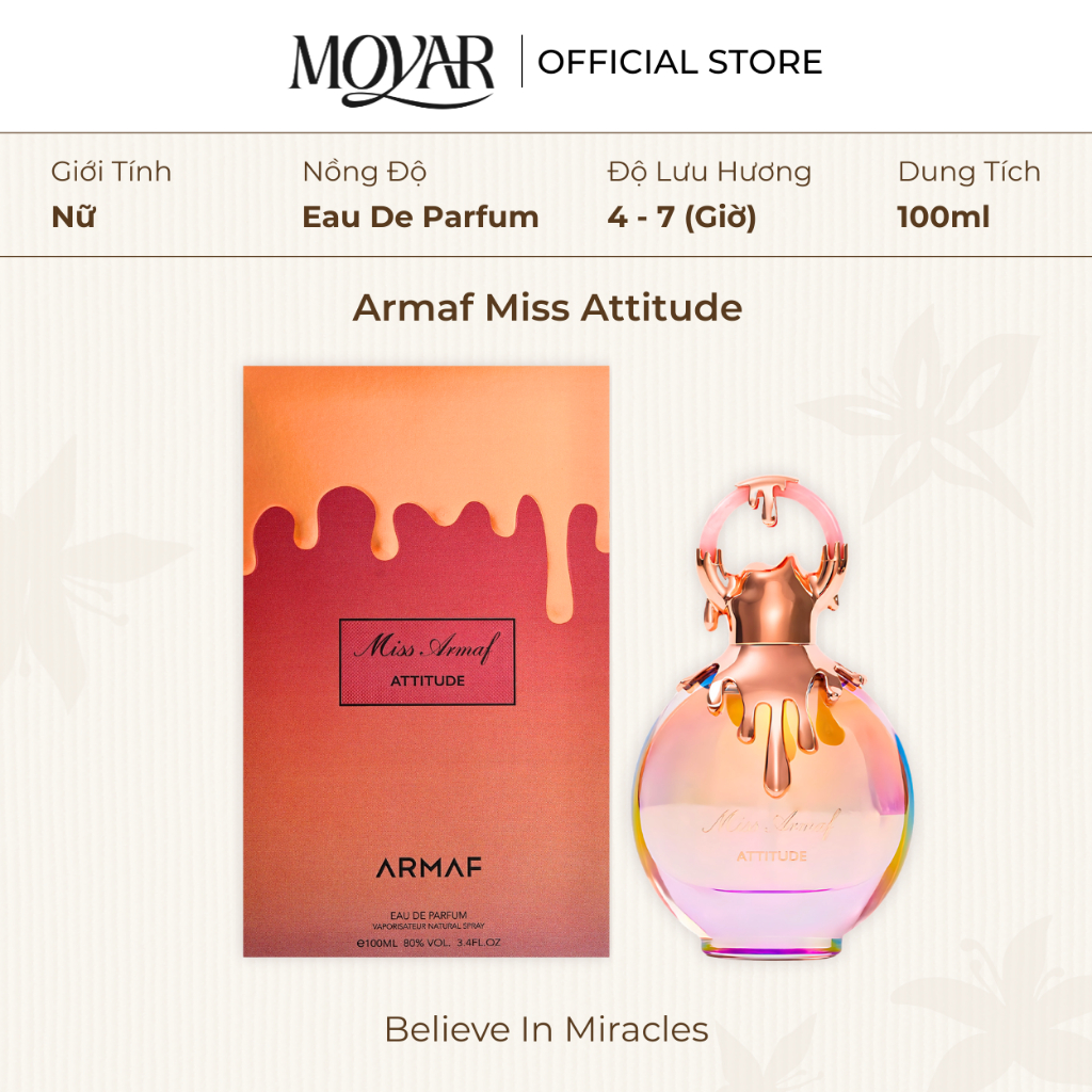 Nước Hoa Armaf Miss Attitude | Nước Hoa Nữ | Moyar Perfume