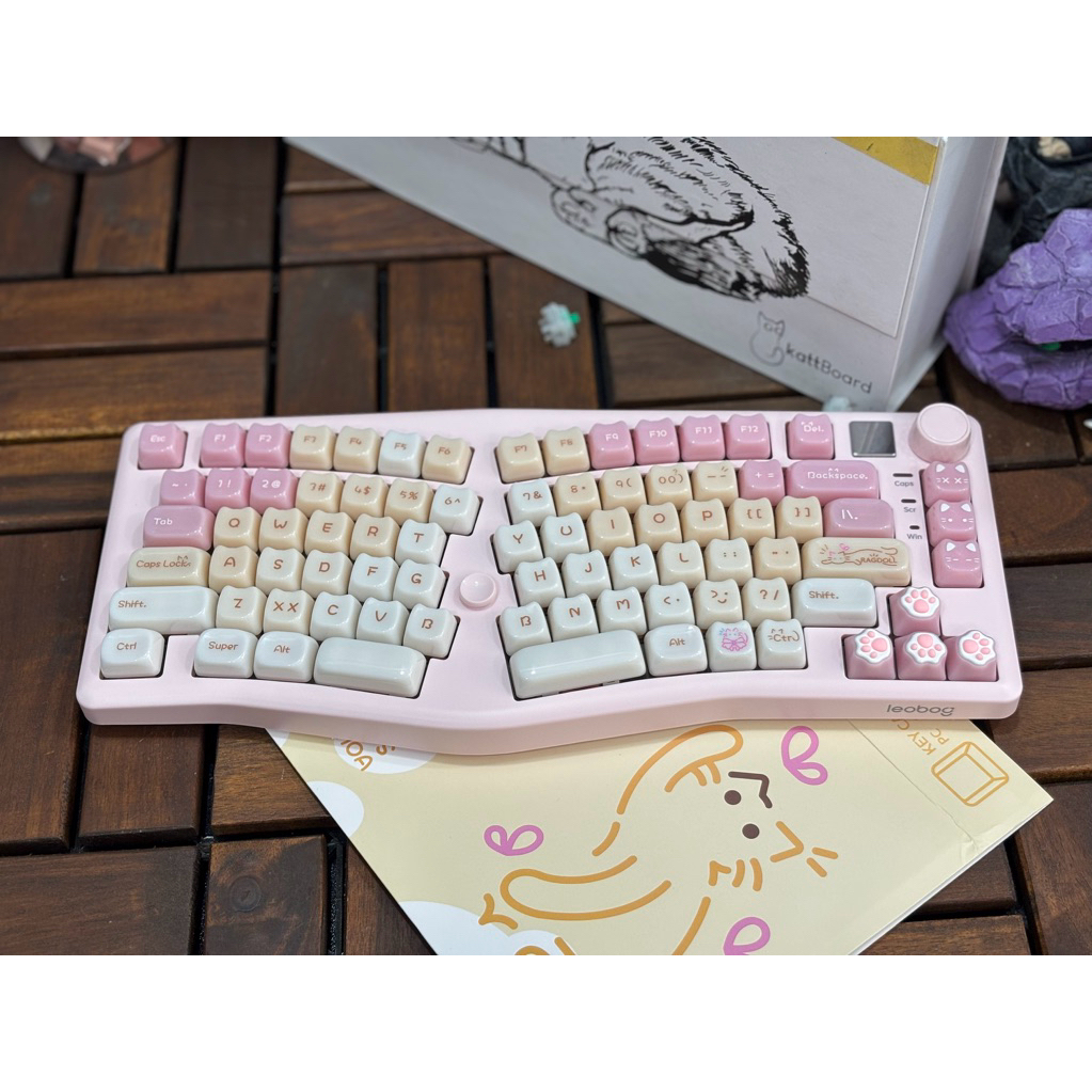 Bàn phím cơ AULA LEOBOG A75  ALICE /3 Mode/ Led Rgb/Hotswap đã mod Hàng chính hãng BH24 Tháng