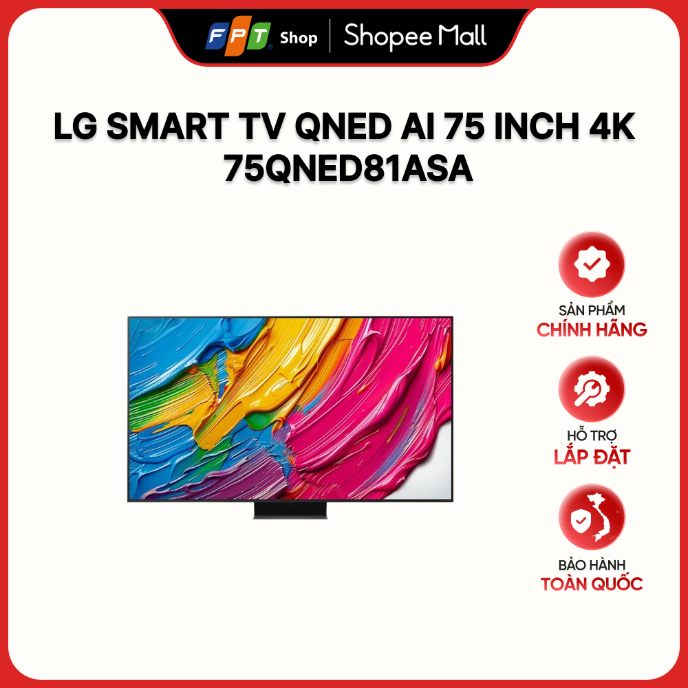 [Hàng chính hãng] LG Smart TV QNED AI 75 inch 4K 75QNED81ASA