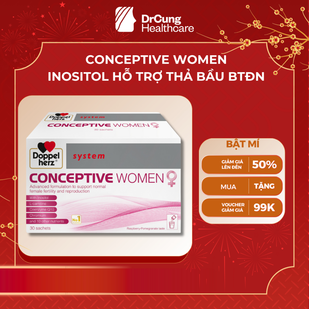 Conceptive Women -  Hỗ Trợ Tăng Cường Sức Khỏe Cho Phụ Nữ Mong Muốn Có Con DrCung Healthcare