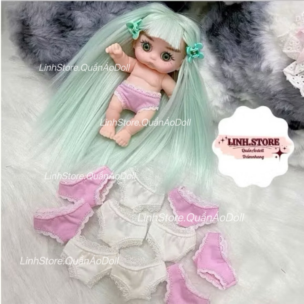 [ ĐỒ LÓT ] QUẦN CHÍP NHỎ VIỀN REN CHO DOLL 5IN
