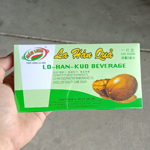 La Hán Quả Hán Linh Thanh Nhiệt Giải Khát Nhanh Hộp 170g