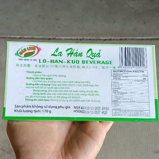 La Hán Quả Hán Linh Thanh Nhiệt Giải Khát Nhanh Hộp 170g