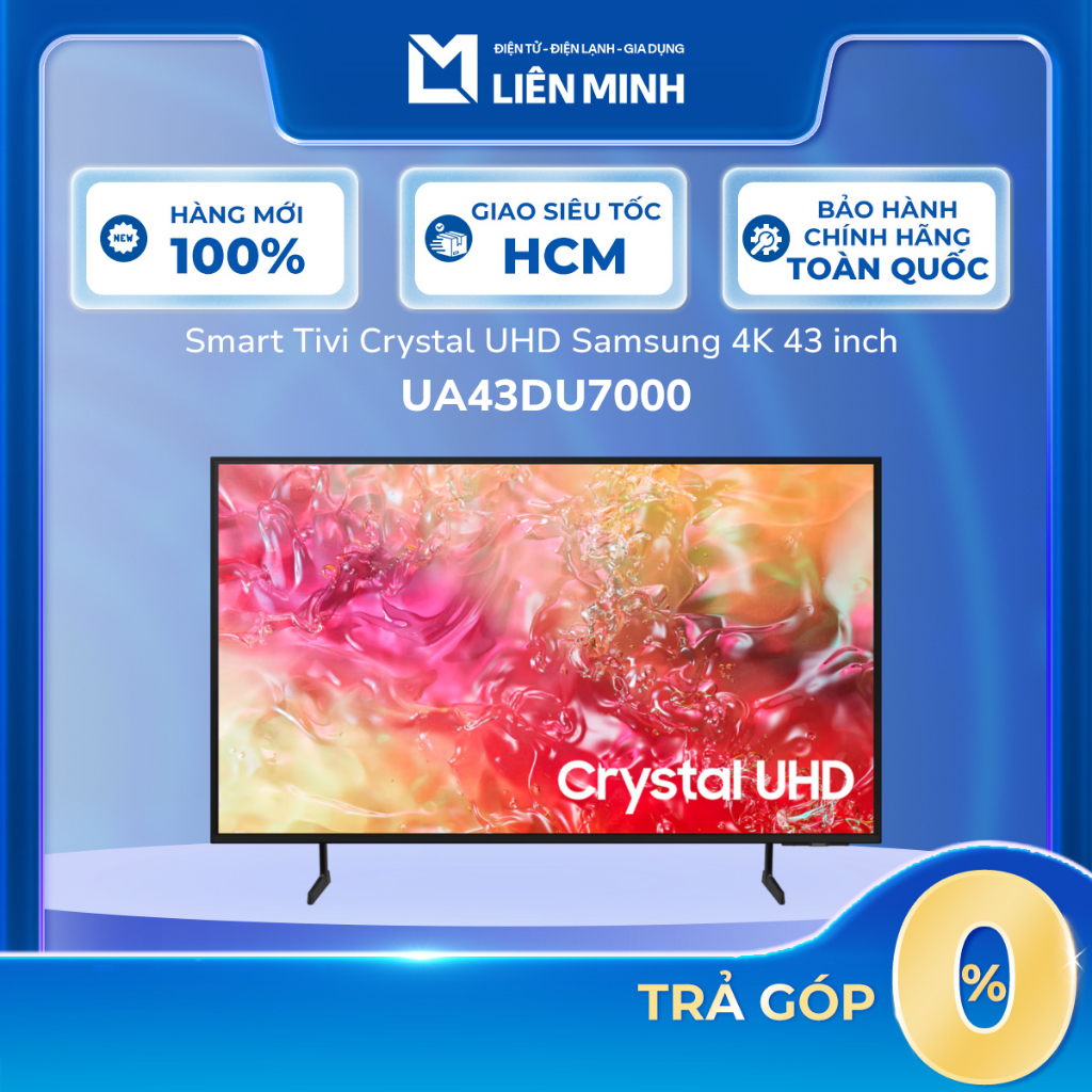 UA43DU7000 - (K Giọng Nói) - Smart Tivi Samsung 4K 43 Inch [SHIP 0Đ HCM]