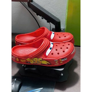 Dép Sục Cross Lighting McQueenn Ô Tô Xe Đua Màu Đỏ