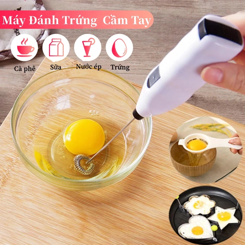 miralife Đánh Trứng Cầm Tay, Máy Đánh Trứng Mini Cầm Tay, Máy Đánh Trứng,Khuấy Pha Cafe, Tạo Bọt , Đánh Trứng KO KÈM PIN