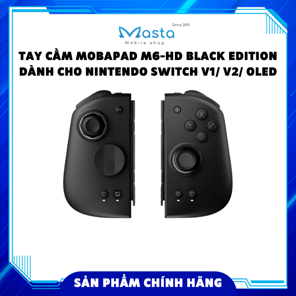 Tay cầm Mobapad M6-HD Black Edition dành cho Nintendo Switch V1/ V2/ OLED
