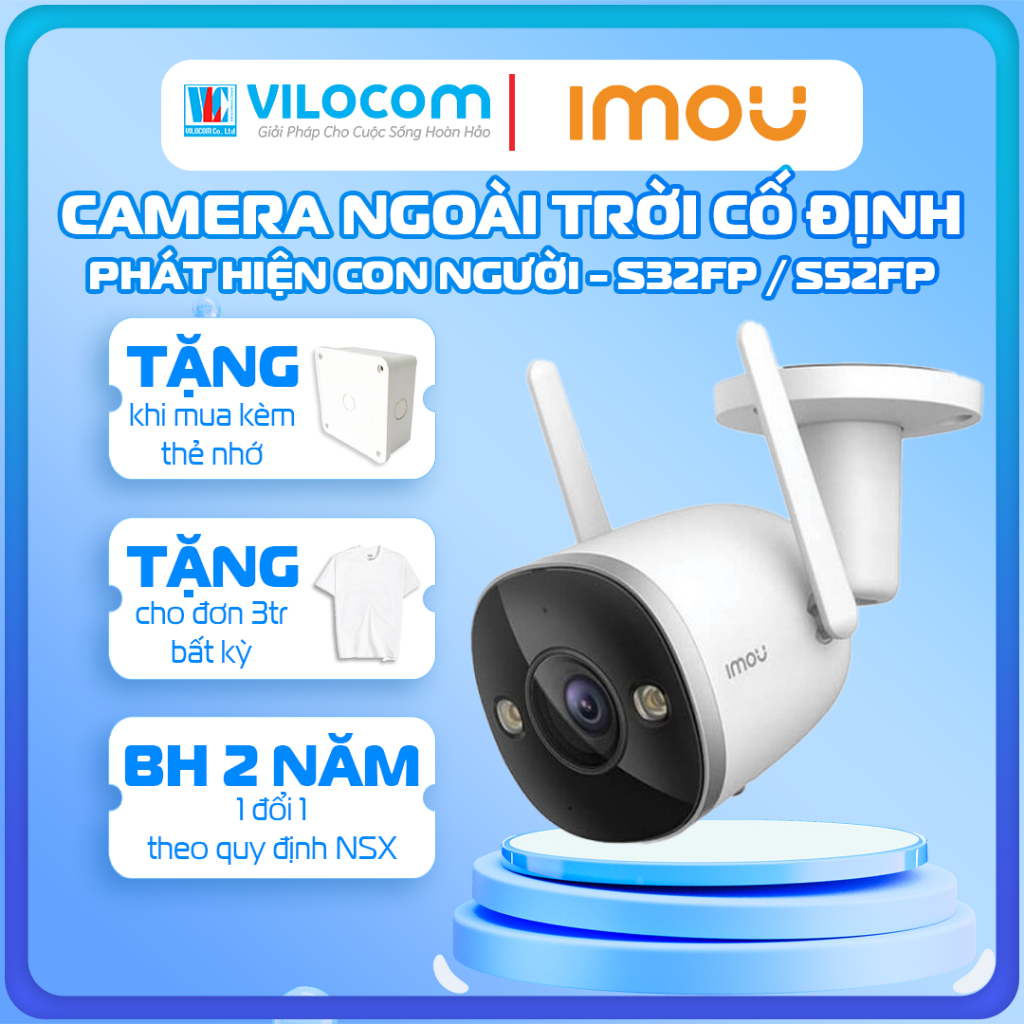 Camera IP hồng ngoại không dây 2.0 Megapixel DAHUA F22P F32P F52P -IMOU