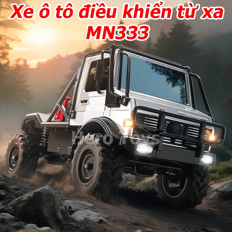 Xe Ô Tô Điều Khiển Từ Xa MN333 – Xe Tải RC Địa Hình Offroad 4WD, Tỷ Lệ 1:16– Leo Núi Mạnh Mẽ, Pin Sạ