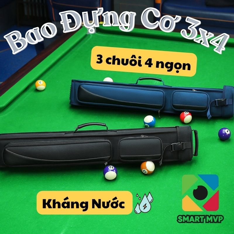 Bao Gậy Bida Jean Phong Cách USA 3x4 - Túi Cơ Bida Vải Jean 3x4 Cao CấpThiết Kế USA, Chống Nước