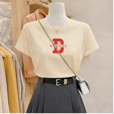 Áo phông nữ dáng vừa NA01 chất liệu thun 95% cotton Loza G0437