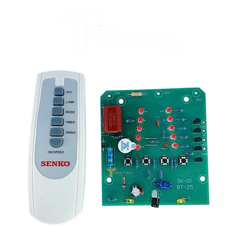 Bo mạch và khiển của quạt treo SENKO TR1628 ,TR828