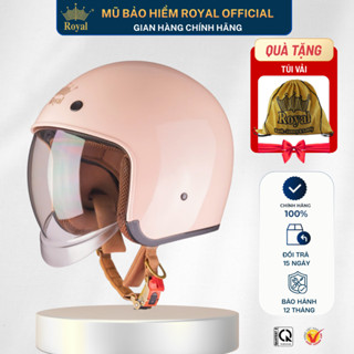 Mũ Bảo Hiểm 3/4 Royal M139 Chính Hãng Kính Âm Dài Hợp Nam Nữ, Nón Bảo Hiểm 3/4 Royal Kính Chống UV
