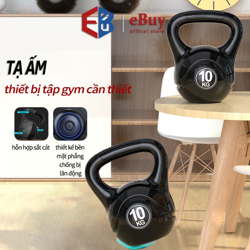 Tạ bình vôi Tạ kép tập chống đẩy cánh tay cơ bụng 2kg/4kg/6kg/8kg/10kg tập squat-Phát hàng cấp tốc