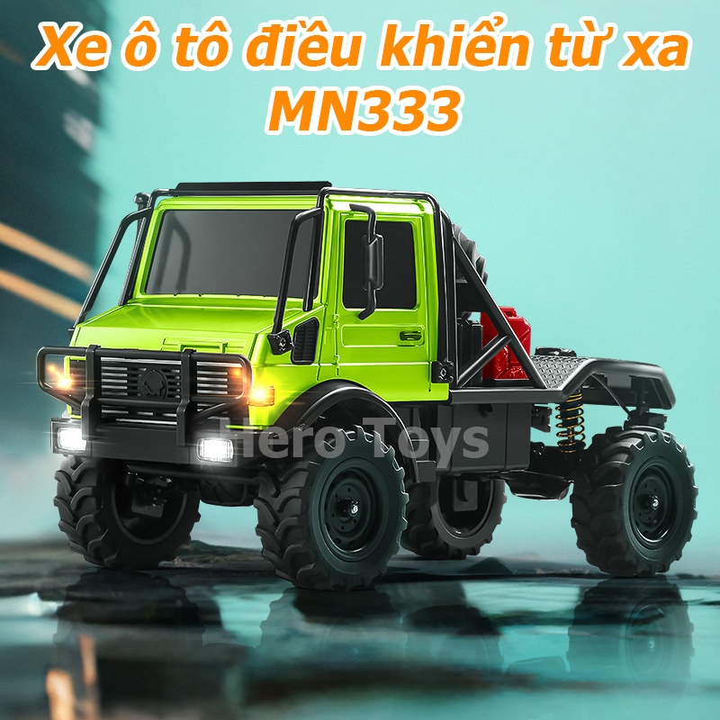 Xe Ô Tô RC MN333 Off-Road 4WD – Xe Tải Điều Khiển Từ Xa Leo Núi, Vượt Đá, Pin Sạc Tiện Lợi