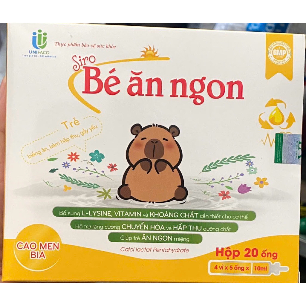 Ăn ngon, ngủ ngon “BÉ ĂN NGON “ hộp/20 ống