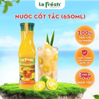 Nước Cốt Tắc Lafresh Chai 650ml Nguyên Chất, Pha Chế Trà Tắc & Nước Chấm