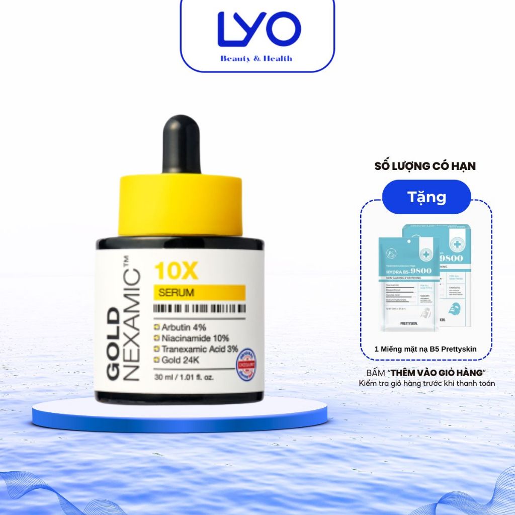 Tinh Chất Serum Dưỡng Sáng Da, Mờ Thâm Nám Đa Tầng Anodin 10X Goldnexamic Serum 30ml