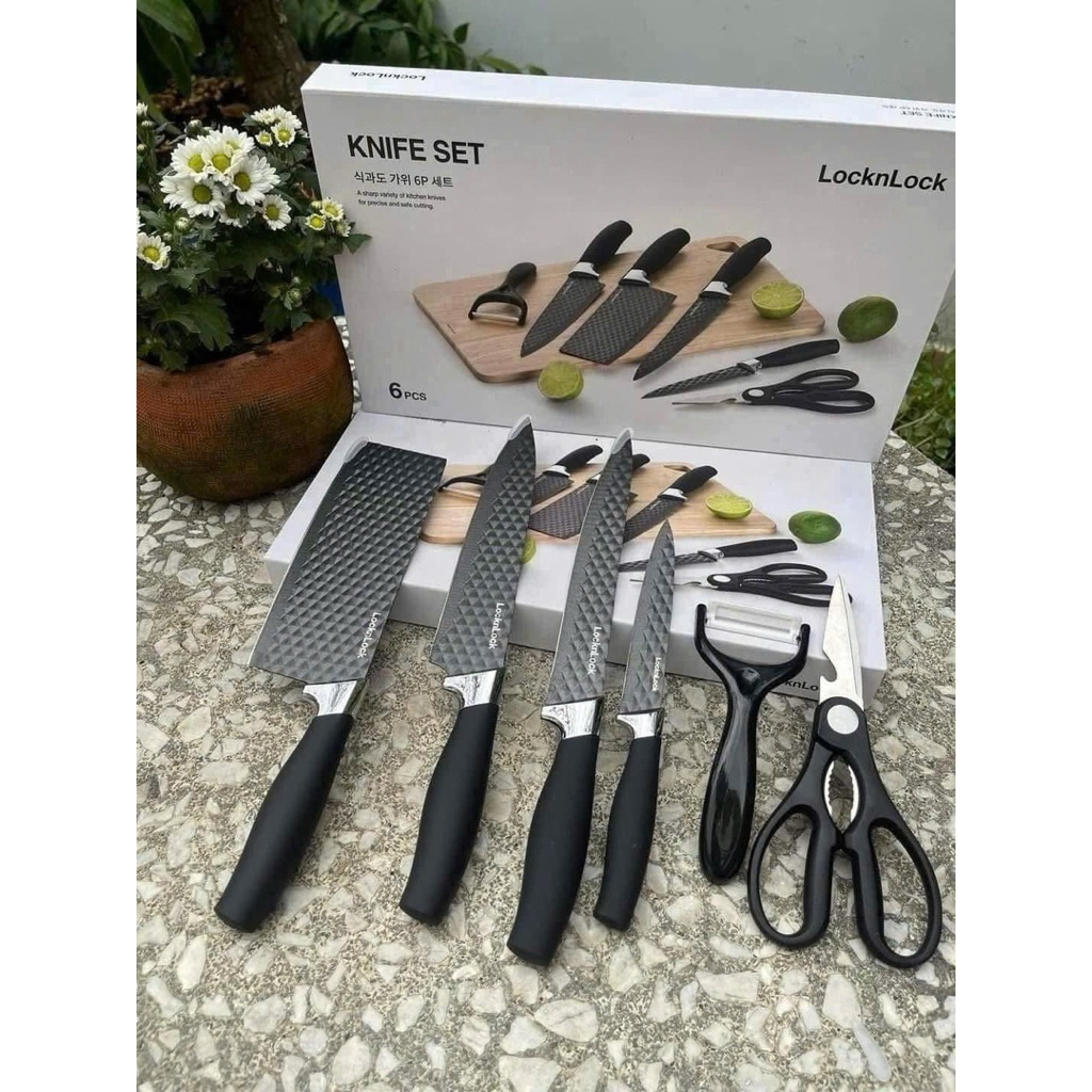 BỘ DAO 6 MÓN LOCK AND LOCK.