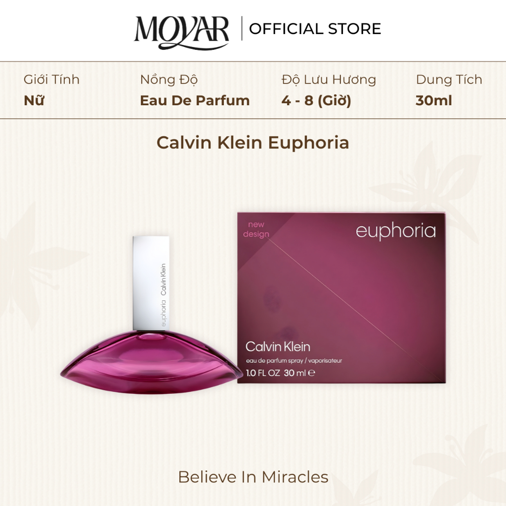 Nước hoa Fullsize Calvin Klein Euphoria EDP | Nước Hoa Nữ | Moyar Perfume