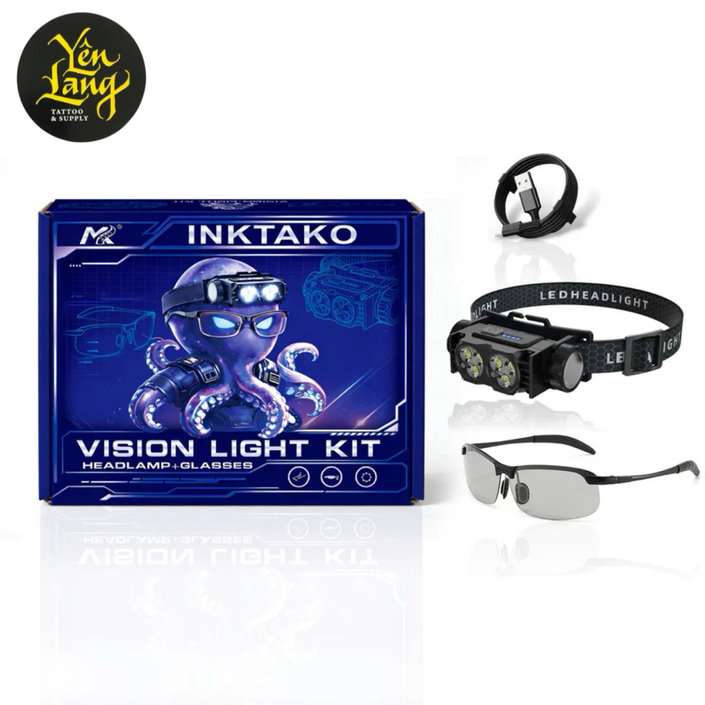 Đèn đeo đầu và kính chống lóa - Vision Light Kit (Headlamp + Glasses)