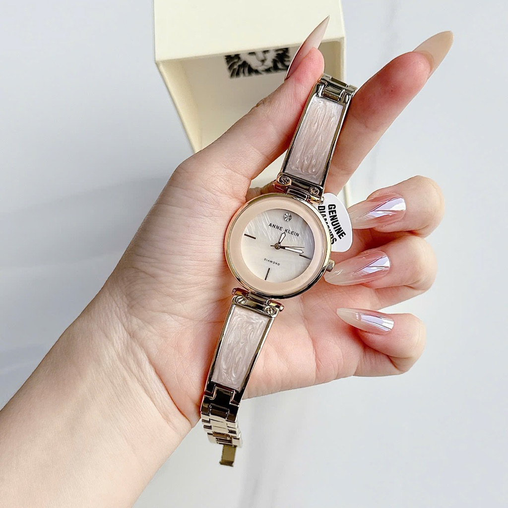 Đồng hồ nữ dây ceramic Anne Klein Quartz AK/2512LPGB