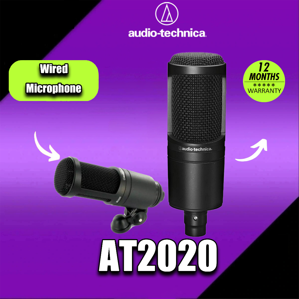 Micrô ngưng tụ Cardioid Audio-Technica AT2020 Trọn bộ