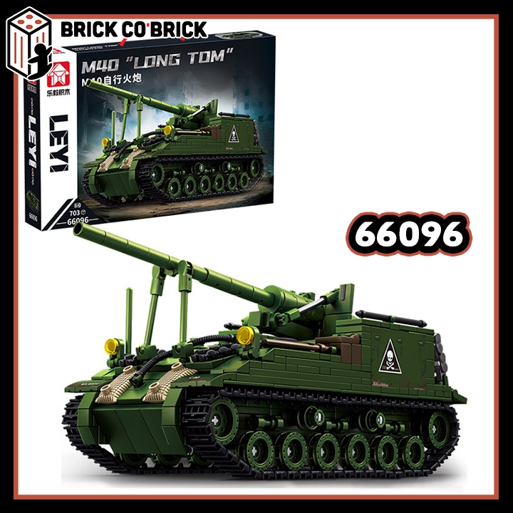 Mô hình Tank M40 Mô hình Tank Quân sự Hạng Nặng M40 Thế Chiến 66096