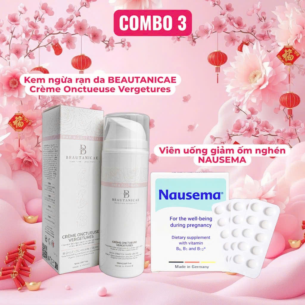 Combo Beautanicae & Nausema: Mẹ Bầu Thoải Mái – Da Đẹp, Thai Kỳ Nhẹ Nhàng