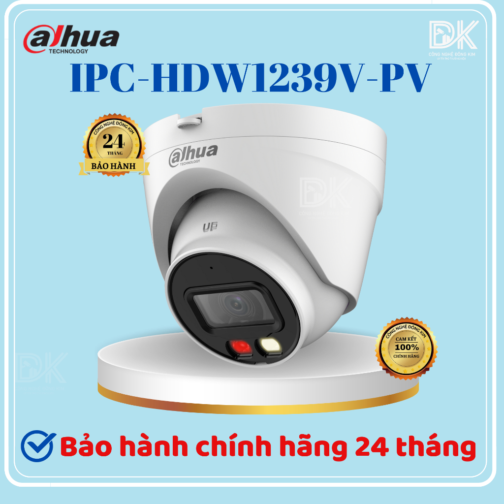 Camera ip dahua DH-IPC-HDW1239V-PV/ IPC-HDW1239V-A-IL  2.0MP có mic báo động,Chính Hãng