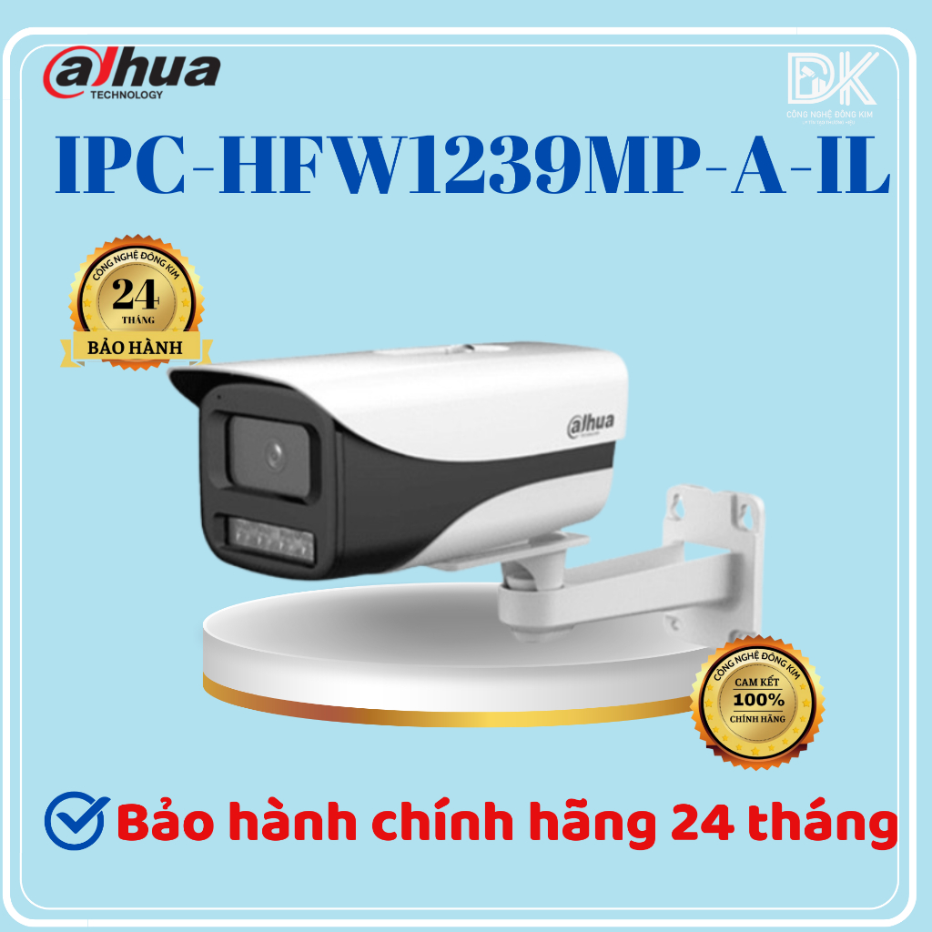 Camera Dahua Thân cố định 2mp/4mp có mic IPC-HFW1239MP-A-IL/ IPC-HFW1439MP-A-IL, Chính hãng