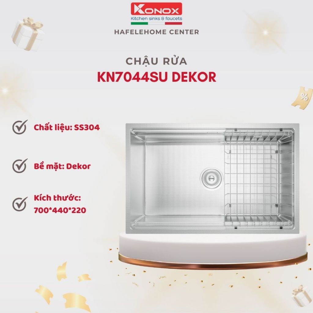 Chậu Rửa Chén Konox KN7044SU Dekor – Bền Đẹp Theo Thời Gian