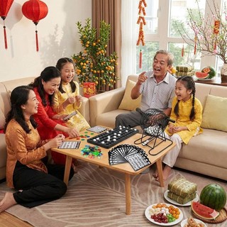 Đồ chơi bingo lôtô lòng sắt