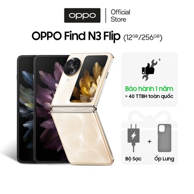 Điện thoại OPPO FIND N3 FLIP 5G (12GB/256GB) có NFC, nhân bản ứng dụng - Bảo hành 1 năm