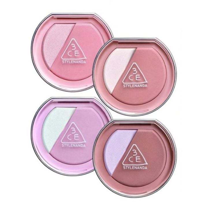 Phấn Má Hồng & Bắt Sáng 2 Ô 3CE Blush Highlighter (MẪU MỚI)