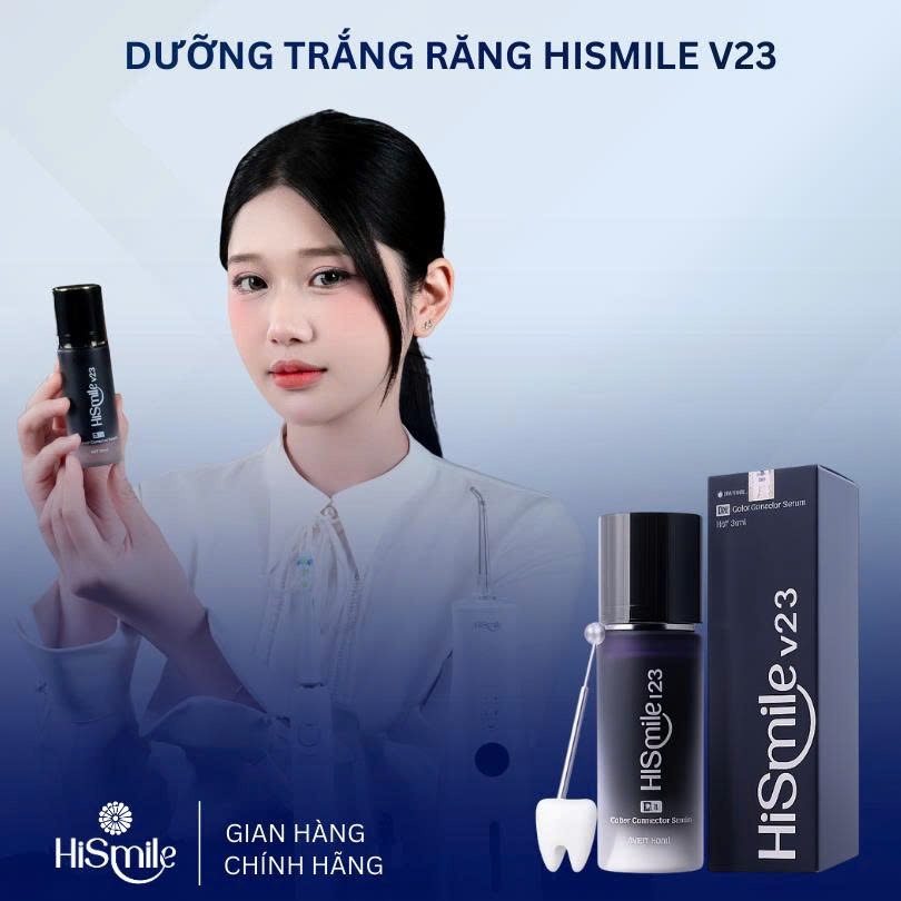 TRỊNH DUY x HISMILE, Tinh chất trắng răng cao cấp HiSmile V23 - 30ml, Mua 1sp tặng 1 phiếu theo dõi 