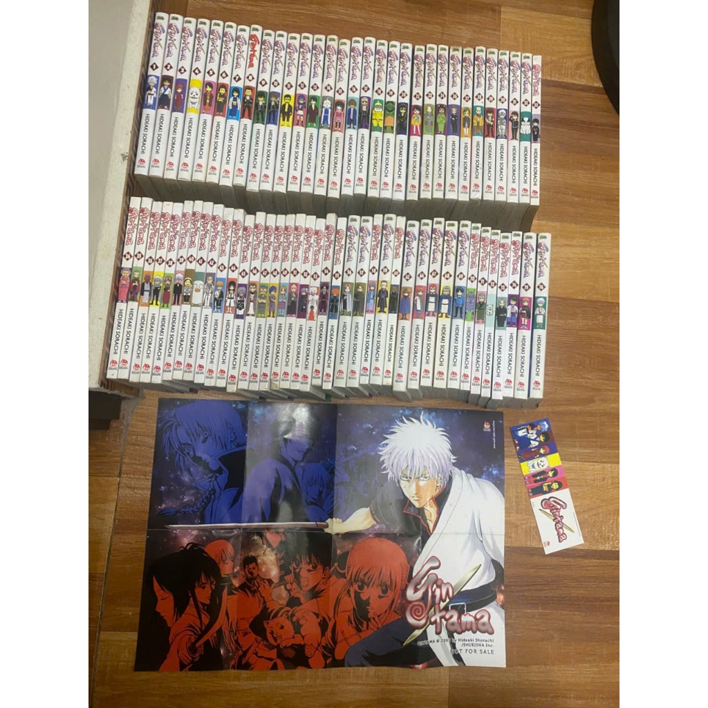 (+pk) Combo 69q vở Gintama không trùng tập kèm phụ kiện