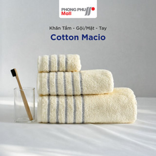 Khăn tắm khăn gội/mặt khăn tay MACIO C10 chất liệu Cotton USA Extra Dry, siệu thấm hút nhanh khô, phù hợp cho gia đình