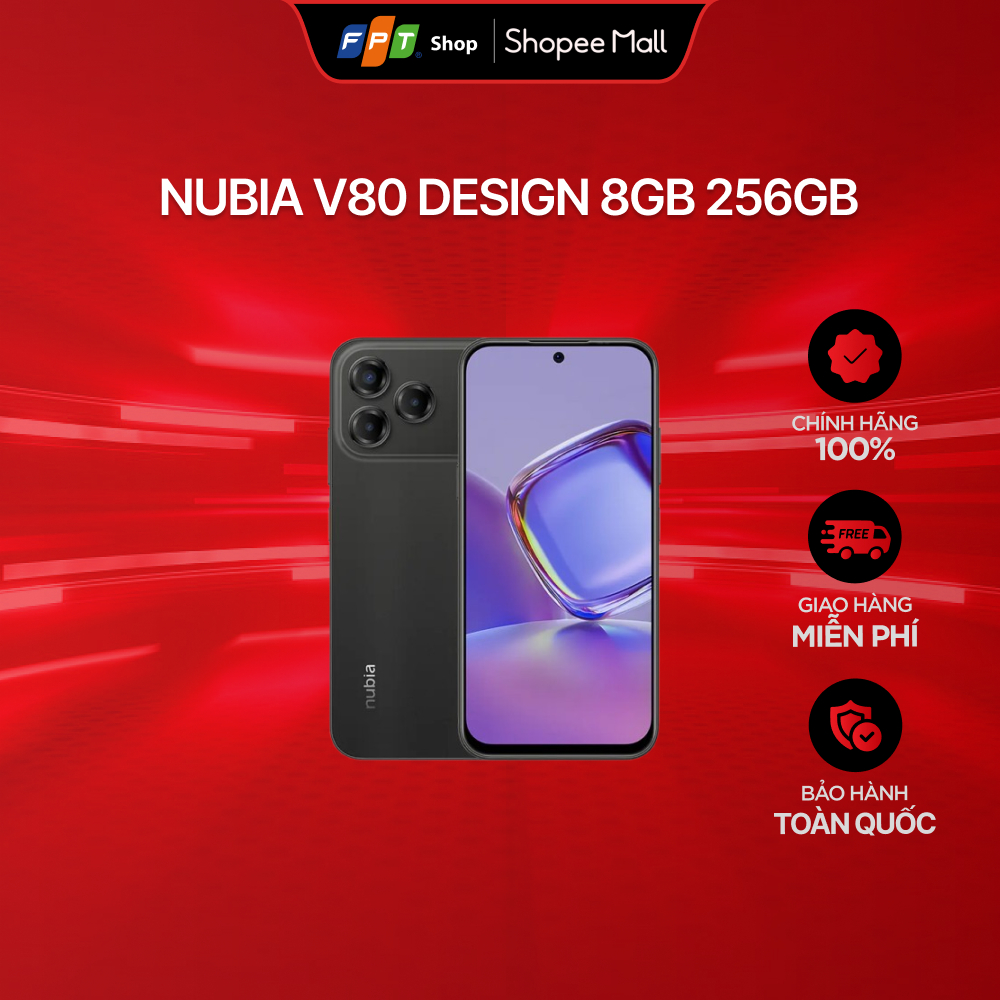[Chỉ GH tận nơi] Nubia V80 Design 8GB 256GB | BigBuy360 - bigbuy360.vn