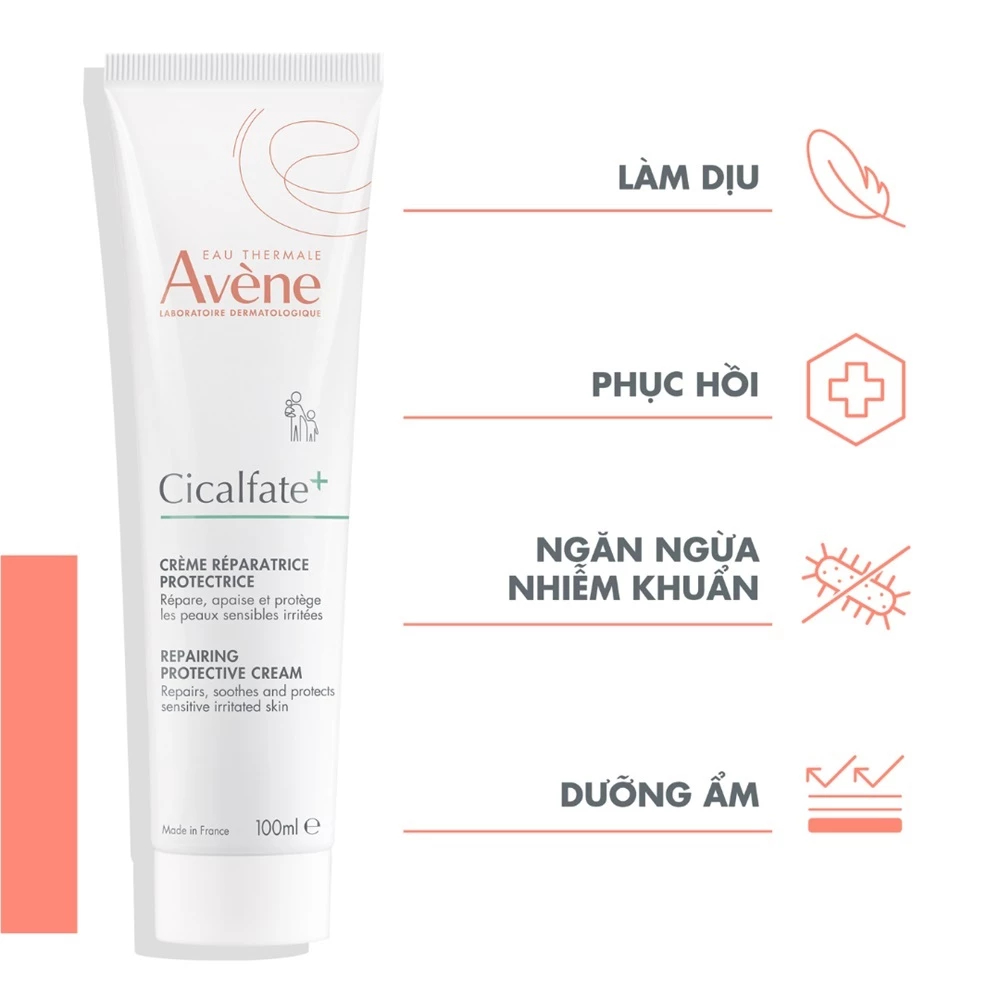 Kem Avene Cicalfate phục hồi da và cấp ẩm cho da Avène Cicalfate Restorative Skin Cream 100ml