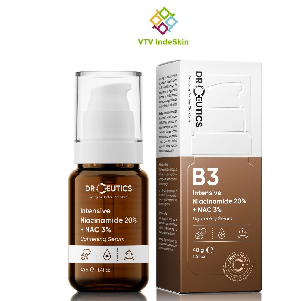 DRCEUTICS Tinh chất Niacinamide DrCeutics Intensive Niacinamide 20% Mờ Thâm Sáng Da (30g)