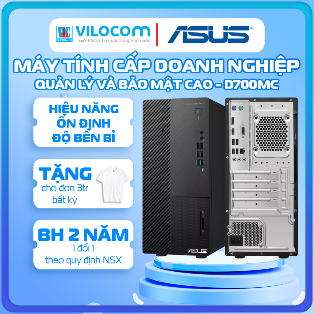 [ Hàng Chính Hãng ] Máy tính đồng Bộ Asus D500MA D500SD D700MC D700SD Intel® Core™ g6400/i3/i5 - FUL