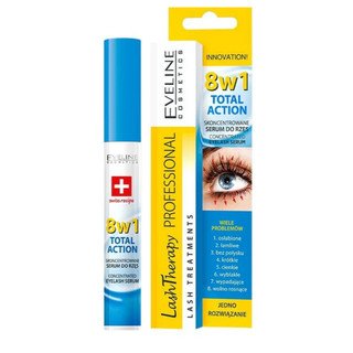 Dưỡng mi Eveline 8in1 chính hãng giúp chăm sóc mi, dưỡng dày và dài mi