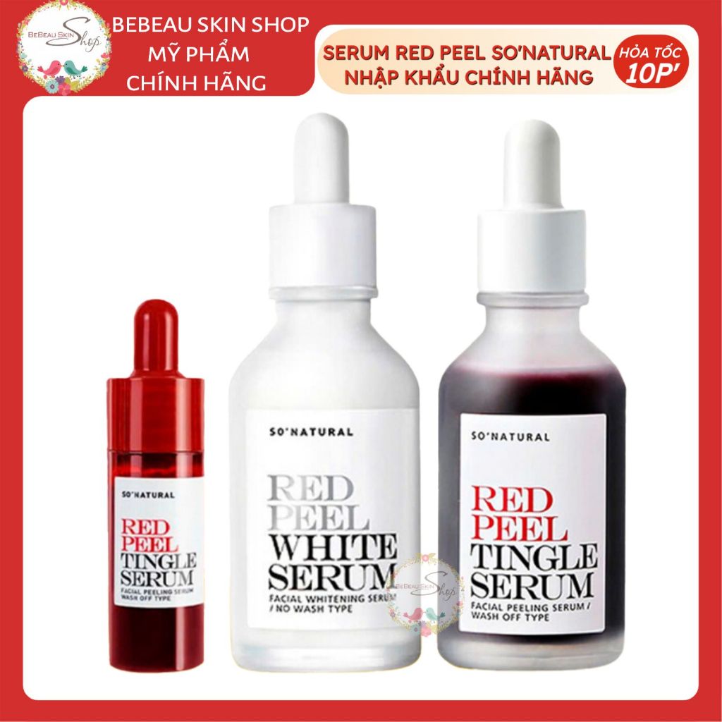Serum RED PEEL TINGLE - White Serum tinh chất thay da sinh học peel da nhập khẩu chính hãng 35ml
