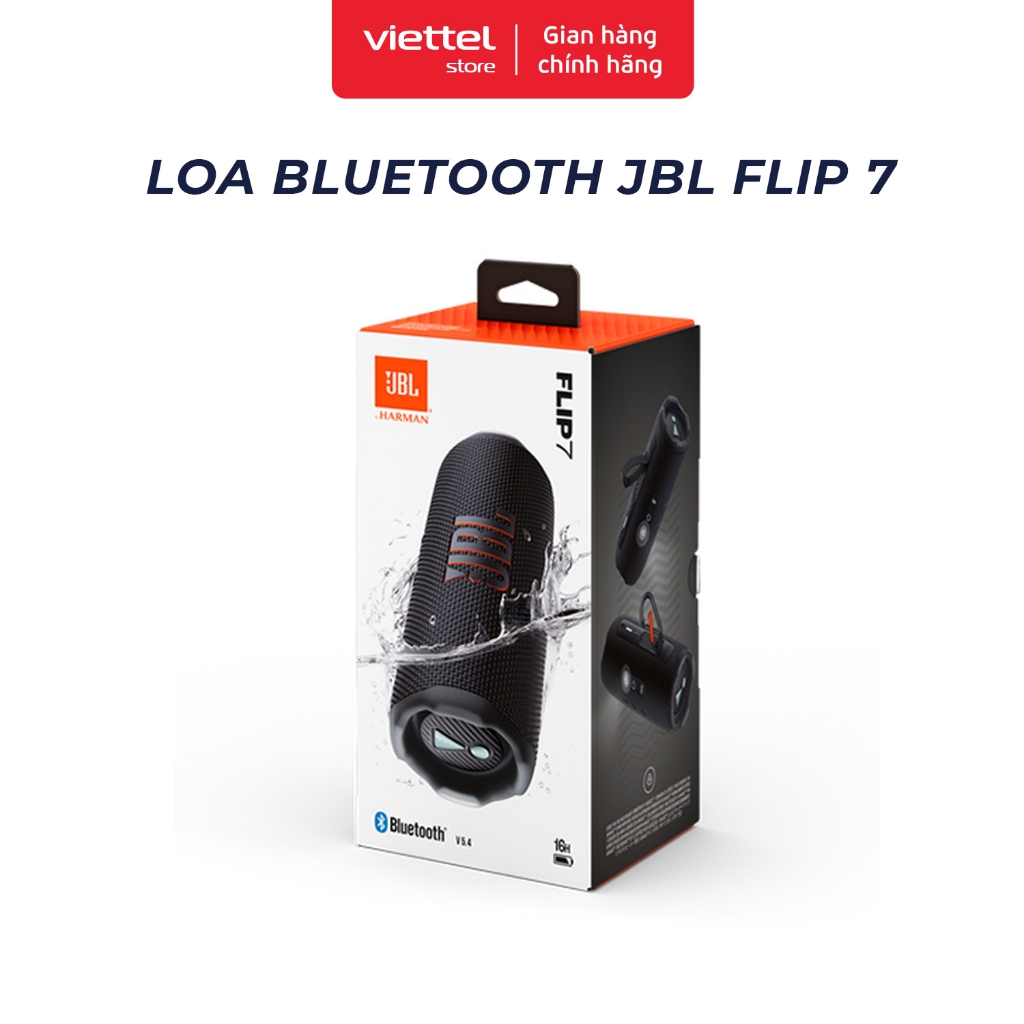 Loa Bluetooth JBL Flip 7 Chính hãng | Thiết Kế Nhỏ Gọn | Âm thanh JBL Pro Sound | Kết nối Bluetooth 5.4 | BigBuy360 - bigbuy360.vn