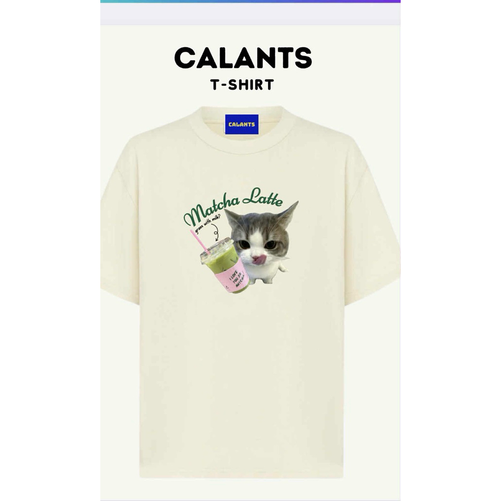 Áo thun Unisex [Matcha Latte Cat]